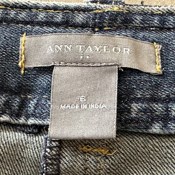 Ann Taylor Weekend Button-Waist Denim Mini Skirt Women’s 6 Stretch EXCELLENT - Picture 7 of 7